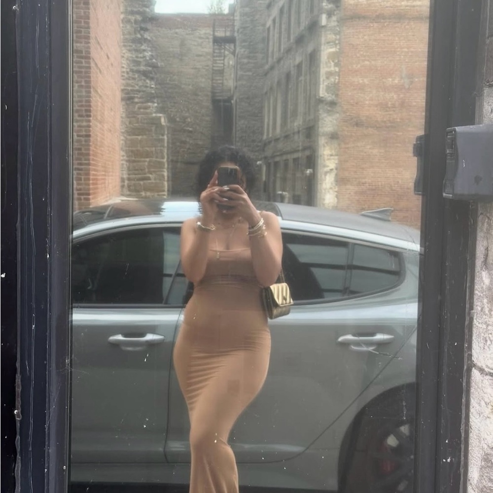 SKIMS Tan Maxi Dress